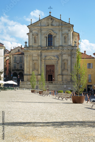 Mondovì (Cuneo): the main church. Color image