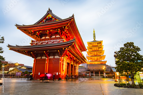 Senso-ji Temple at Asakusa area in Tokyo, Japan