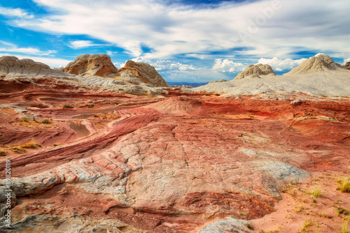 Sandstone rock formation at the White Pocket, area of Vermilion Cliffs National Monument, Arizona, USA.