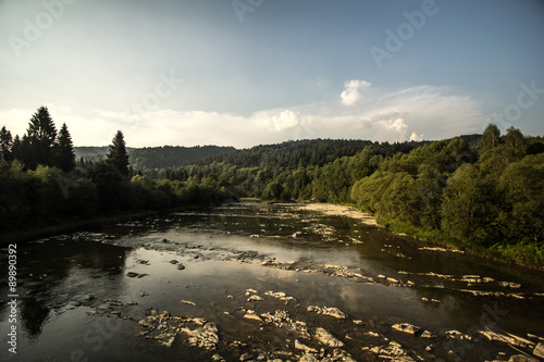 San River in Bieszczadys mountains. 