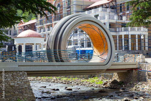Bridge Mobius Loop. The town is famous for its mineral water industry