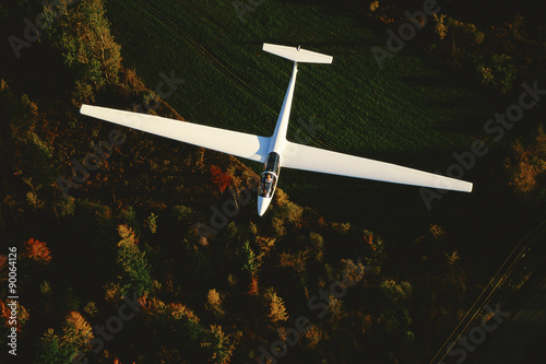 Glider viewed from above