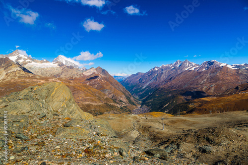 Alps mountain landscape in Swiss