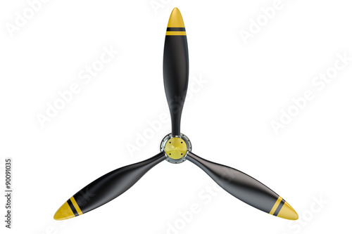 Airplane propeller with 3 blades