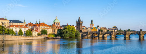 Panorama of Prague city skyline, Czech Republic