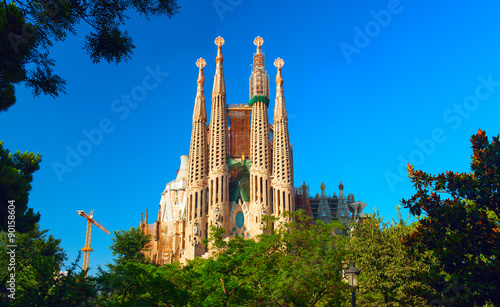 Sagrada Familia - the impressive cathedral designed by Antonio Gaudi