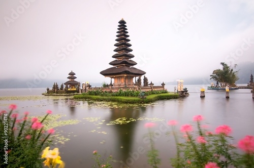 Pura Ulun Danu temple on a lake Beratan, Bali, Indonesia