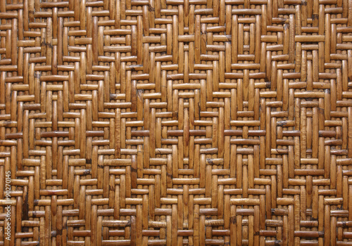 Weave pattern rattan background.