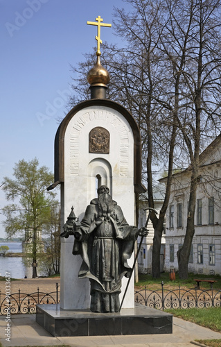 Monument to St. Macarius Kalyazinsky in Kalyazin Russia