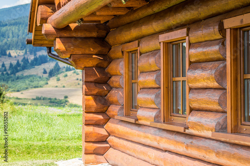 cottage in the middle of mountain meadows