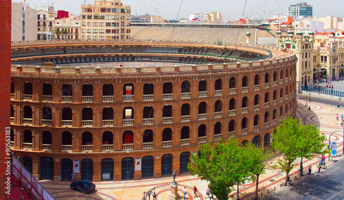 "Plaza de Toros de Valencia" - bullring in Valencia. It is currently used for bull fighting. The stadium holds 10,500 people. Was built in 1841 (arch. Sebastian Monleon)