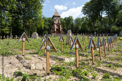 The old military cemetery form first world war in Luzna Pustki- battle of Gorlice - Poland