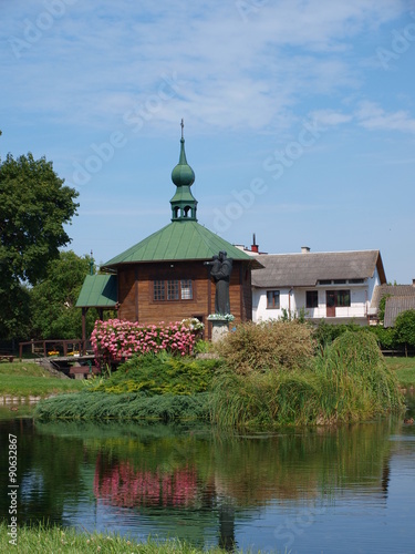 The chapel of St Anthony of Padova on water, Radecznica, Poland