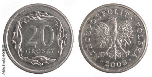 polish 20 groszy coin