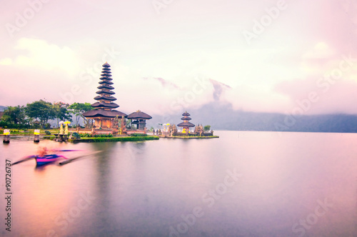 Pura Ulun Danu temple on Beratan lake, Bali, Indonesia