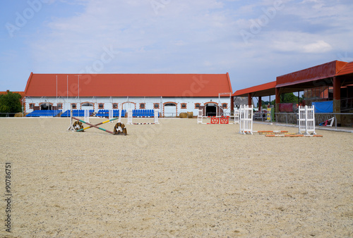 Field for show jumping