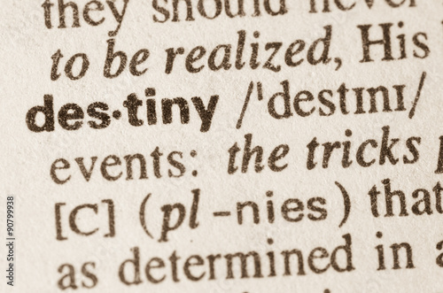 Dictionary definition of word destiny
