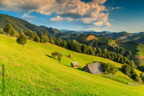 Stunning rural landscape near Bran,Transylvania,Romania,Europe