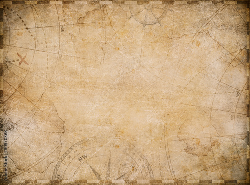 old nautical map background 