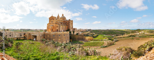 Ta' Pinu Church in village Gharb, Gozo island, Malta. 