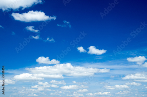  clouds in the blue sky