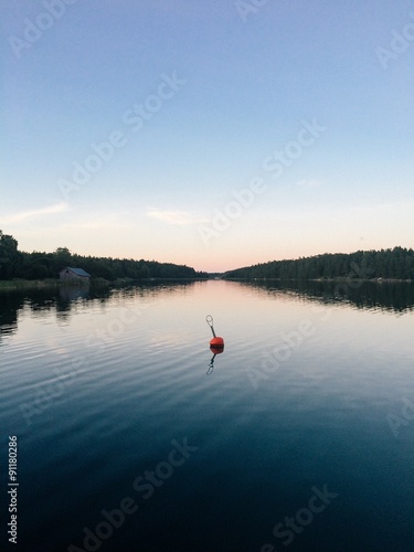 Calm evening in the Finnish archipelago