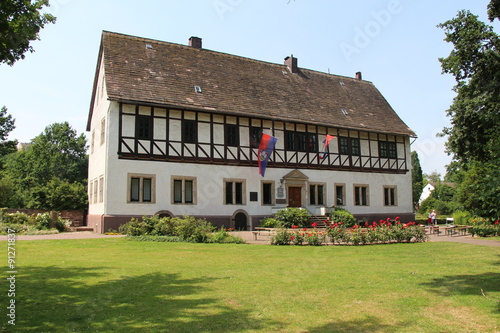 Das Münchhausen-Geburtshaus in Bodenwerder, in dem sich heute das Rathaus der Münchhausenstadt befindet