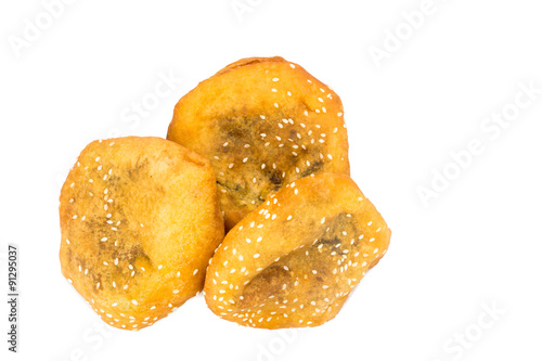 Fried bread bun, or known as Ham Chim Peng, popular food in Malaysia