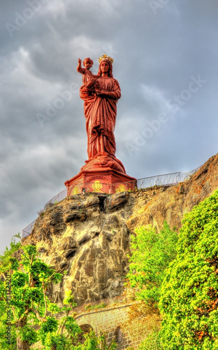 The statue of Notre-Dame of France in Le Puy-en-Velay