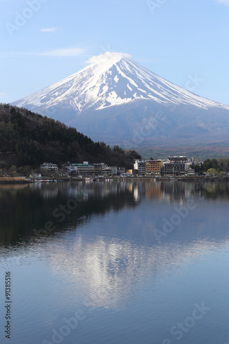 Mount Fuji in kawaguchiko lake side.
