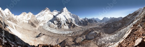 mount Everest, Lhotse and nuptse