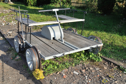 Hand-lever draisine handcar 