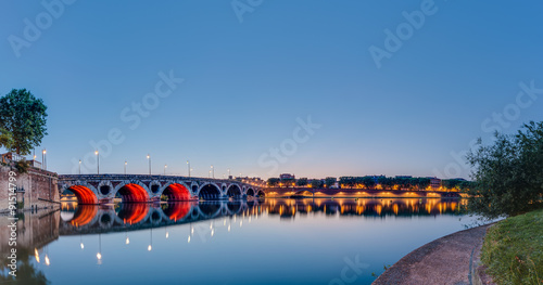 Pont Neuf in Toulouse, France.