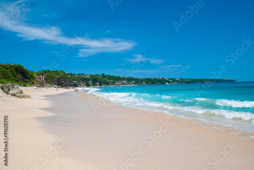 Beautiful beach on a Sunny day. The beach called Dreamland.Indonesia, Bali. April 2014.