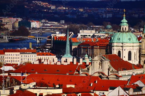 Red roofs of Prague