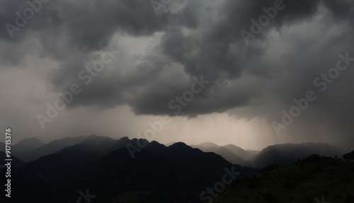 Orage en montagne