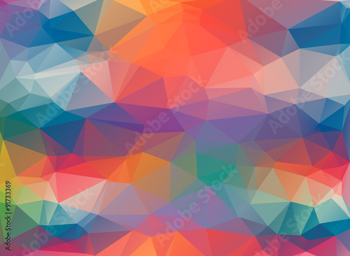 low poly shape colorful background