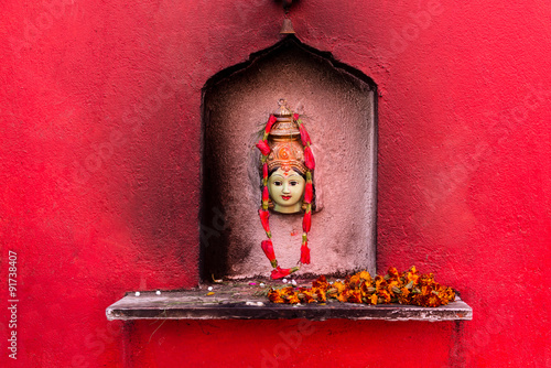 Kali at Durba Temple in Varanasi.