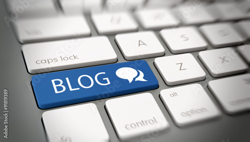 Online blog and blogspot concept