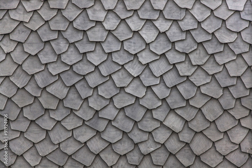 unusual wooden roof tiles texture