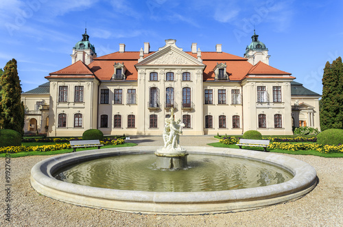 Kozlowka - Zamoyski Palace, a large rococo and neoclassical palace complex located in Lublin Voivodeship in Poland. The original palace was built in the first half of 18th century. 