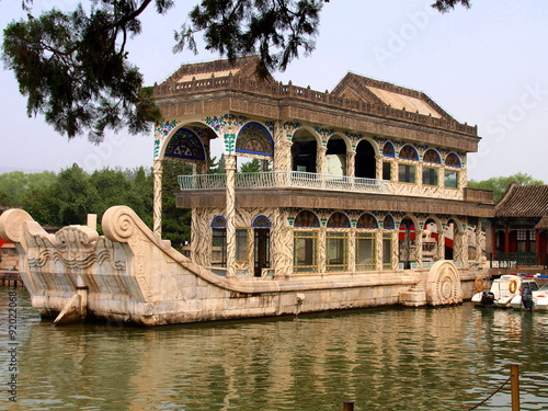 Marmorschiff im Sommerpalast in Peking