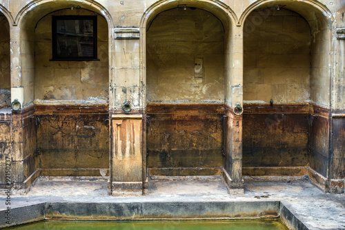 ancient roman baths, city of Bath, England