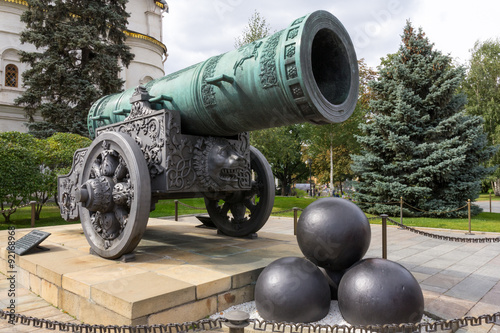 The Tsar Cannon of the Moscow Kremlin, Russia.