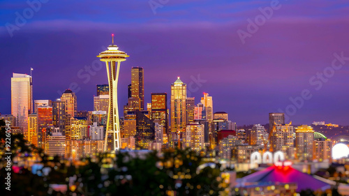 Seattle Skyline at Sunset