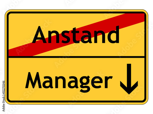 Manager und der Anstand