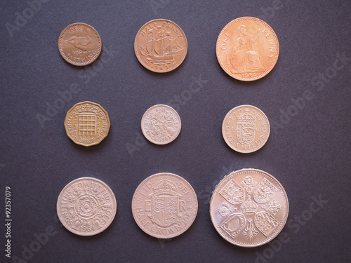 Predecimal GBP coins