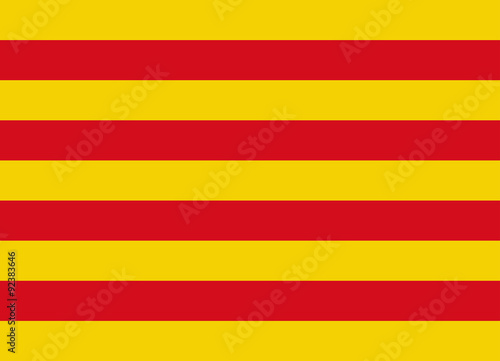 catalonia flag vector
