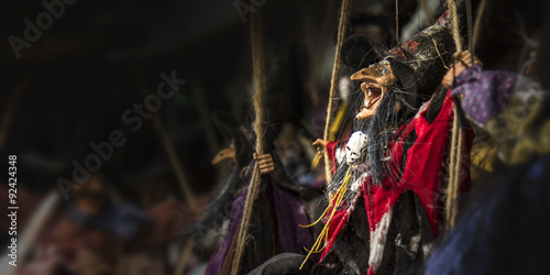 Witch puppet, photo taken in Prague, Czech Republic