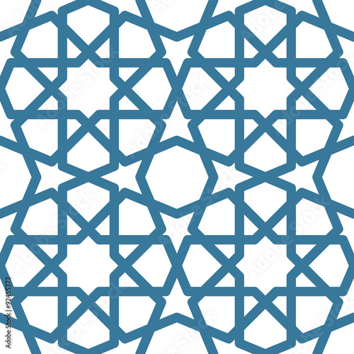 Seamless geometric tiling pattern